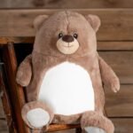 Mumbles Zippie brown bear - Soft Toys | Xcel UK