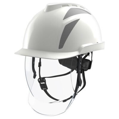 V-Gard 950 Electrician Safety Helmet with Face Shield - Head&Face Head Protection | Xcel UK