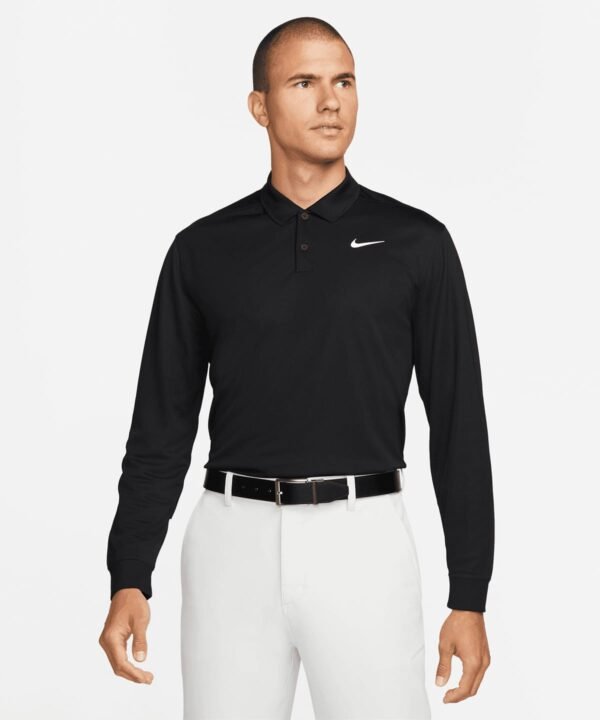 Nike dri-fit victory solid long sleeve polo - Polo Shirt | Xcel UK