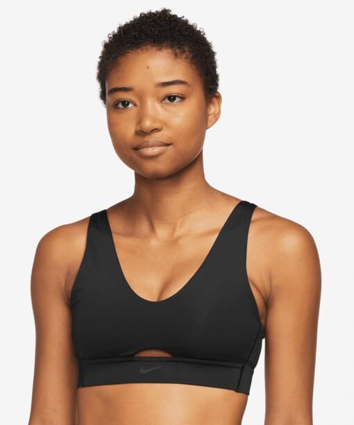Nike WomenÂ’s nike dri-fit indy plunge cutout bra