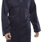Beeswift Poly Cotton Warehouse Coat - Workwear Warehouse Coats | Xcel UK