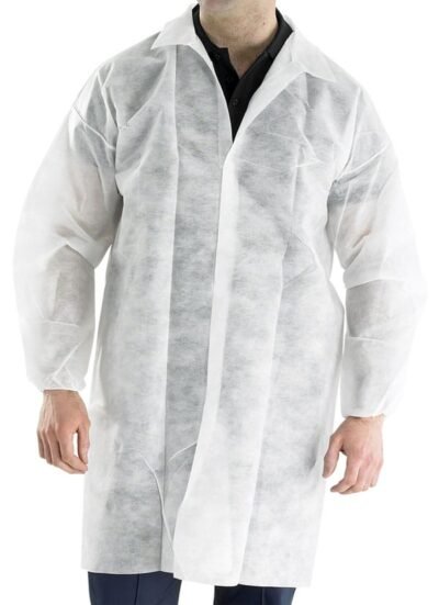 Beeswift Polyprop Disposable Visitors Coat - Disposable Coveralls | Xcel UK