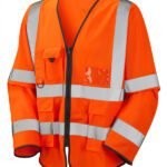 Beeswift Hi-Vis Long Sleeve Executive ID Jerkin - High Visibility Jerkins | Xcel UK