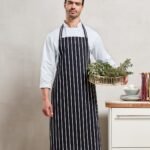 Premier Striped bib apron - Aprons | Xcel UK