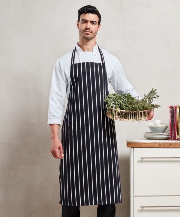 Premier Striped bib apron - Aprons | Xcel UK