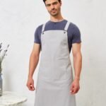 Premier Cross back 'barista' bib apron - Aprons | Xcel UK