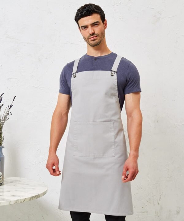 Premier Cross back 'barista' bib apron - Aprons | Xcel UK