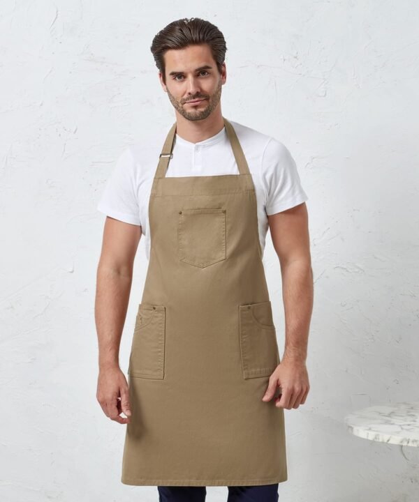 Premier Chino cotton bib apron - Aprons | Xcel UK