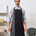 Premier Contrast bib apron - Aprons | Xcel UK