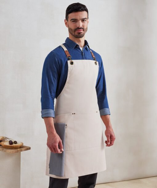 Premier Clip Â‘nÂ’ clasp cross-back bib apron