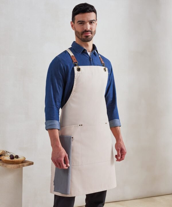 Premier Clip ‘n’ clasp cross-back bib apron - Aprons | Xcel UK