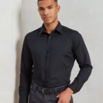 Premier Poplin fitted long sleeve shirt - Shirts | Xcel UK