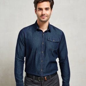 Premier Jeans stitch denim shirt