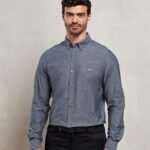 Premier Men’s chambray shirt, organic and fairtrade certified - Shirts | Xcel UK