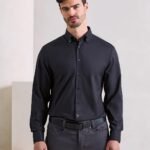 Premier ‘supreme’ oxford long sleeve shirt - Shirts | Xcel UK