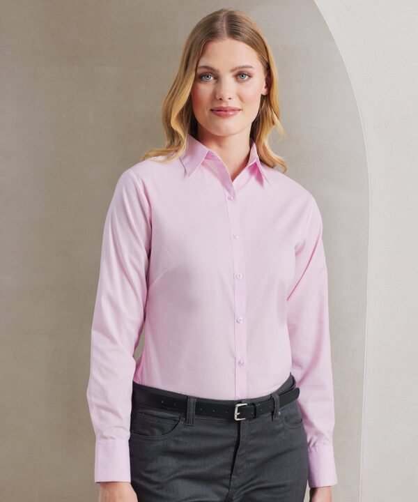 Premier Women's poplin long sleeve blouse - Shirt | Xcel UK