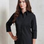 Premier Women's ¾ sleeve poplin blouse - Blouses | Xcel UK