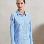 Premier Women's microcheck (gingham) long sleeve cotton shirt - Shirts | Xcel UK