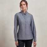 Premier Women’s chambray shirt, organic and fairtrade certified - Shirts | Xcel UK