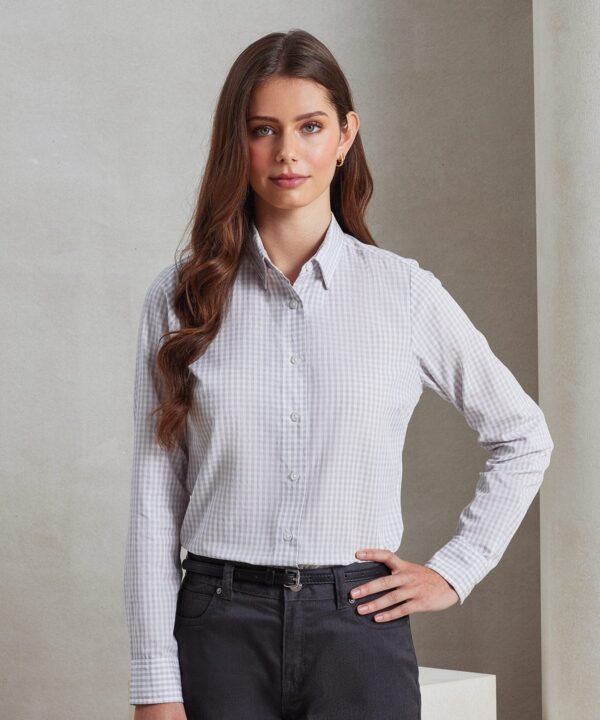 Premier Women's maxton check long sleeve shirt - Shirts | Xcel UK