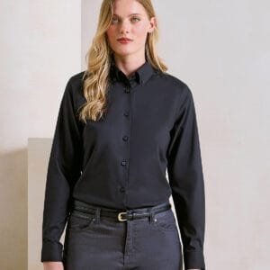 Premier Women’s ‘supreme’ oxford long sleeve shirt