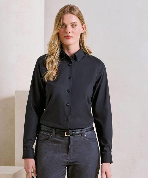 Premier WomenÂ’s Â‘supremeÂ’ oxford long sleeve shirt