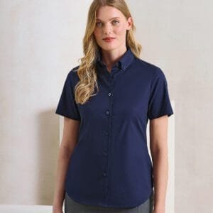 Premier Women’s ‘supreme’ oxford short sleeve shirt