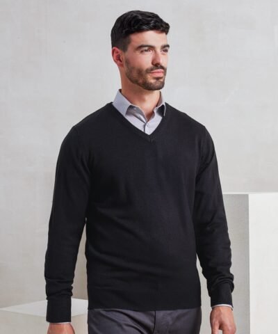 Premier 'essential' acrylic v-neck sweater - Knitted Jumpers | Xcel UK
