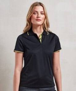Premier Women's contrast coolcheckerÂ® polo