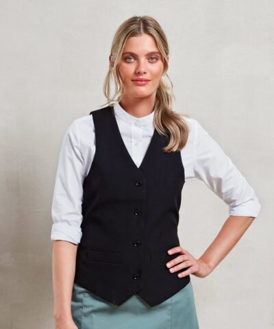 Premier Women's lined polyester waistcoat - Hi-Vis Waistcoat | Xcel UK