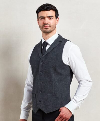 Premier Herringbone waistcoat - Waistcoats | Xcel UK