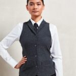 Premier Women's herringbone waistcoat - Waistcoats | Xcel UK