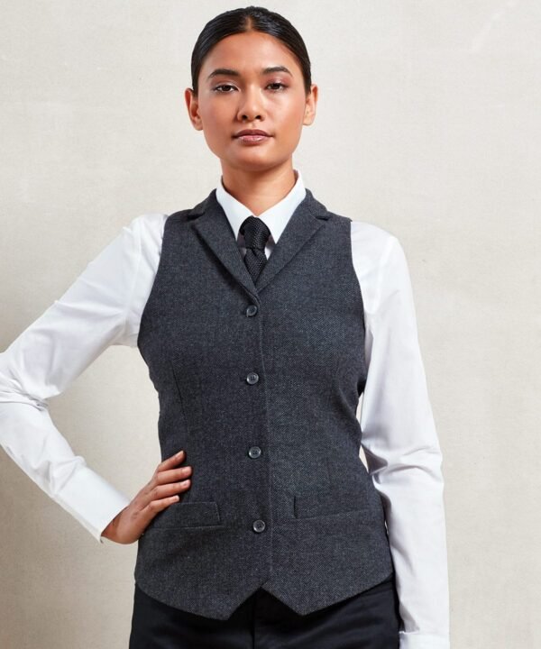 Premier Women's herringbone waistcoat - Waistcoats | Xcel UK