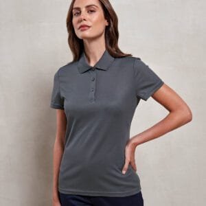 Premier Women’s spun dyed recycled polo shirt