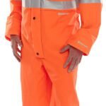 Beeswift Hi-Vis PU Breathable Coverall - High Visibility Coveralls | Xcel UK