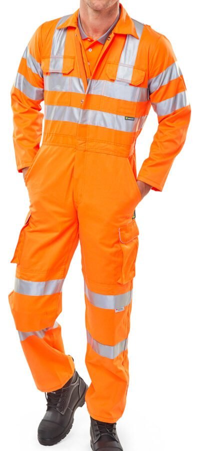Beeswift Hi-Vis Railspec Coverall - High Visibility Coveralls | Xcel UK