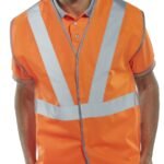 Beeswift Hi-Vis Rail Spec Vest (Polyester) - High Visibility Waistcoats/Vests | Xcel UK