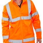 Beeswift Hi-Vis Soft Shell Lightweight Rail Spec Jacket - High Visibility Jackets | Xcel UK