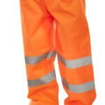 Beeswift Hi-Vis Padded Thermal Lined Rain Trousers - Workwear Trousers | Xcel UK