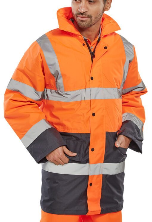 Beeswift Hi-Vis Fleece Lined Traffic Jacket