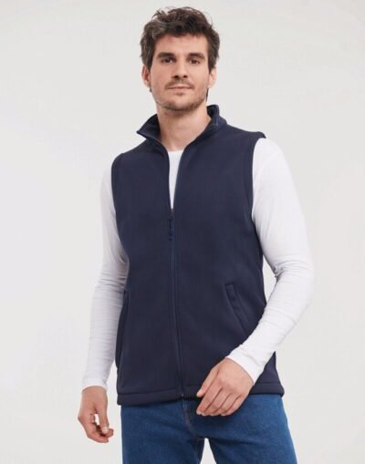 Russell Athletic MENS SMART SOFTSHELL GILET — Custom Embroidery Available