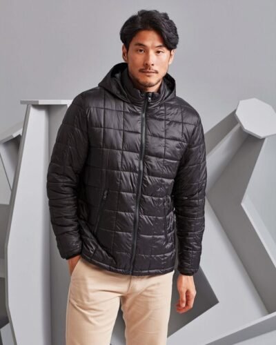 2786 TS025 Box Quilt Hooded Jacket