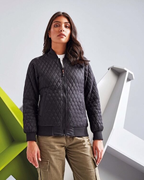2786 TS026F Ladies Quilted Flight Jacket