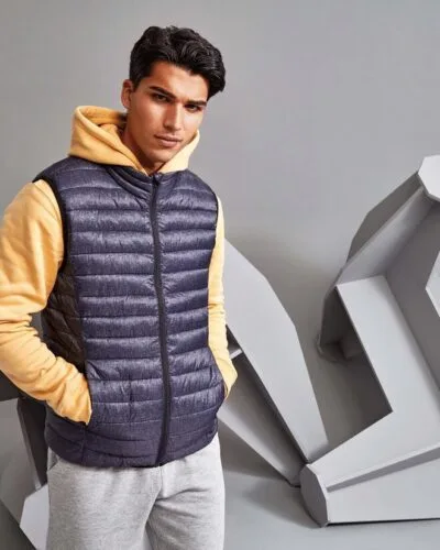 2786 2786 TS038 Melange Padded Gilet — Custom Embroidery Available | Xceluk