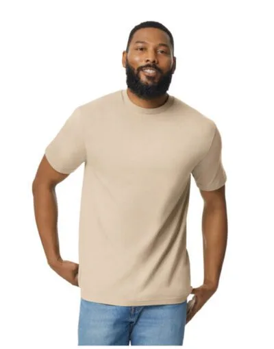 Gildan Gildan 65ENLB0 Softstyle Midweight Adult No Label Enzyme Wash T-Shirt — Custom Embroidery Available | Xceluk