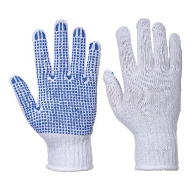 Portwest Liner 7 PVC Polka Dot Glove — Custom Embroidery Available