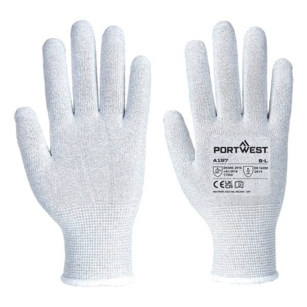 Portwest ESD 13 Liner Glove — Custom Embroidery Available