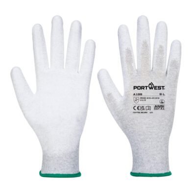 Portwest ESD 13 PU Palm Glove — Custom Embroidery Available