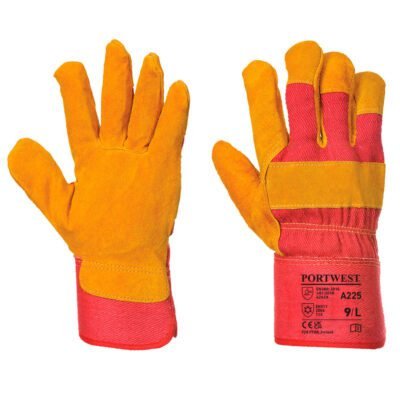 Portwest Leather Rigger 240 Cow Split Thermal Glove — Custom Embroidery Available