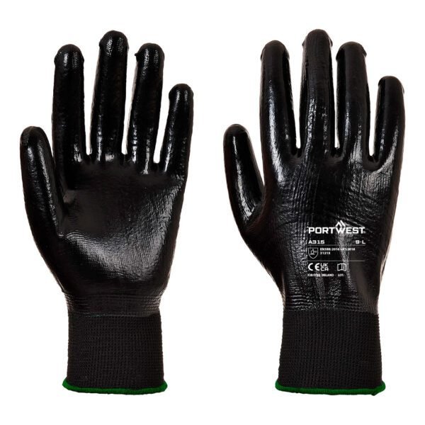 Portwest Grip 13 Full Coating Nitrile Glove — Custom Embroidery Available